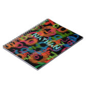 Personalised Colorful Numbers Graffiti Notitieboek (Linkerzijde)