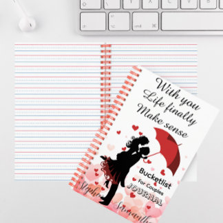 Personalised Couple Bucket List Journal  Notitieboek