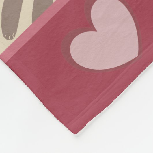 Personalised Cozy Cat Lovers Collage Fleece Deken (Hoek)