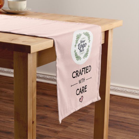 Personalised Craft Fair Table Runner, Branded  Korte Tafelloper (Voorbeeld)