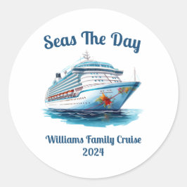 Personalised Cruise Design - Individuen of groepen Ronde Sticker