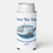 Personalised Cruise Design - Individuen of groepen Seltzer Blikjeskoeler (Seltzer Voorkant)