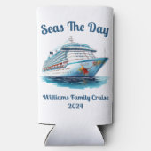 Personalised Cruise Design - Individuen of groepen Seltzer Blikjeskoeler (Achterkant)