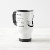 Personalised Custom Golf Hole in 1 Reisbeker (Voorkant links)