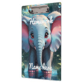 Personalised Cute Elephant in the Rain Klembord (Links)