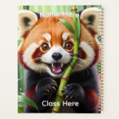 Personalised Cute Kawaii style Red Panda  Planner (Achterkant)