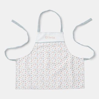 Personalised Cute Little Hearts Pattern. Schort