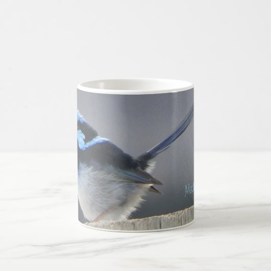 Personalised Cute Superb Fairywren Coffee Mug Koffiemok (Center)