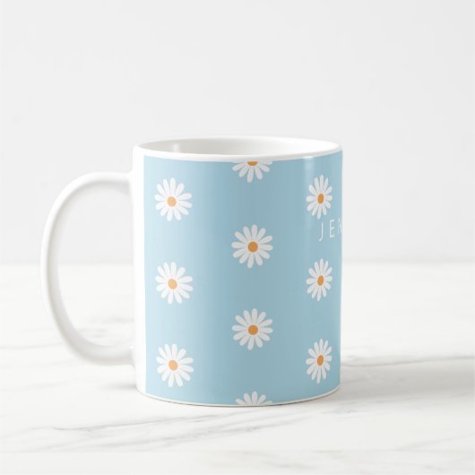 Personalised Daisy Mug, Flower Name Gift, Daisy  Koffiemok (Links)