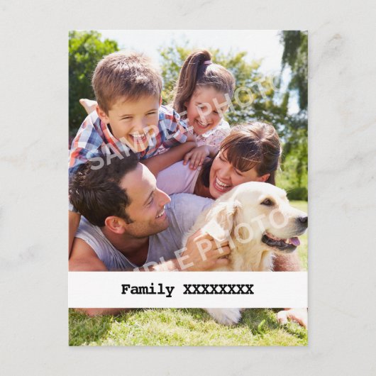 Personalised Family Briefkaart (Voorkant)