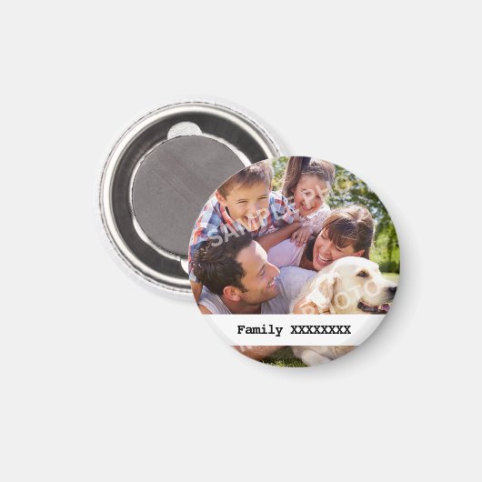 Personalised Family Magneet (Voorkant / Achterkant)