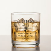 Personalised Father Of The Groom Wedding Party Whisky Glas