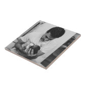 Personalised Father's Day Your Own Photo. Tegeltje (Zijkant)