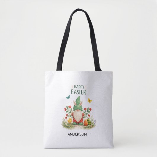 Personalised First Easter mini bag with name Nephe Tote Bag (Voorkant)