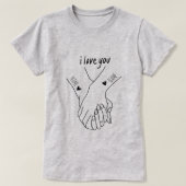 Personalised for couples on the day of love t-shirt (Design voorkant)