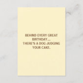 Personalised Funny Happy Birthday With Dog Picture Kaart (Achterkant)