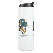 personalised golden retriever Mom Thermal Tumbler Thermosbeker (Gedraaid links)
