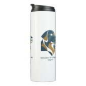 personalised golden retriever Mom Thermal Tumbler Thermosbeker (Geroteerd rechts)