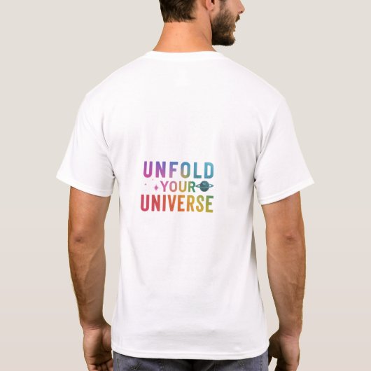  personalised grad  unfold_ your_ universe t-shirt (Achterkant)