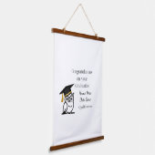 Personalised Graduation Gift for Her – Custom Name Hangend Wandkleed (Gebogen)