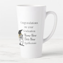 Personalised Graduation Gift for Her – Custom Name Latte Mok