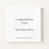Personalised Graduation Name, Custom Gift for her Notitieboek (Achterkant)