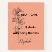 Personalised Gratitude Journal - Self Care  Notitieboek (Voorkant)