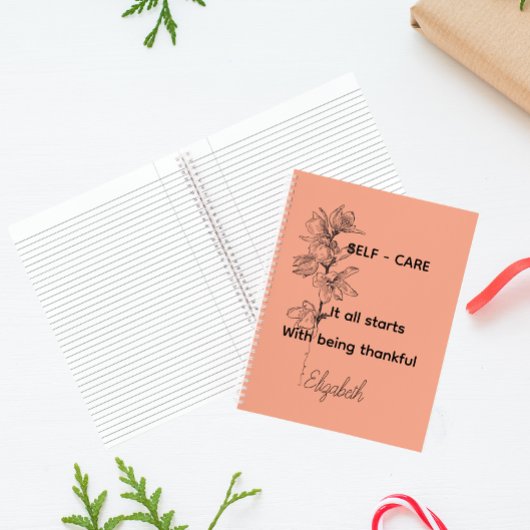 Personalised Gratitude Journal - Self Care  Notitieboek