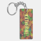 Personalised Gumdrops Candy Quirky Sleutelhanger (Voorkant Links)