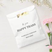 Personalised Happy Tears Wedding Confetti Favours Bedankzakje (Gezegeld)