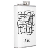 Personalised Initial Minimalist Abstract Line Art Heupfles (Rechts)