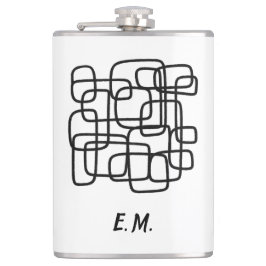 Personalised Initial Minimalist Abstract Line Art  Heupfles