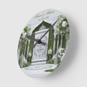 Personalised Islamic Bridal Wall Clock Ronde Klok (Hoek)