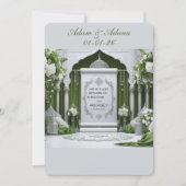 Personalised Islamic Wedding Invitation Kaart (Voorkant)