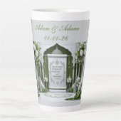 Personalised Islamic Wedding Latte Mok (Voorkant)