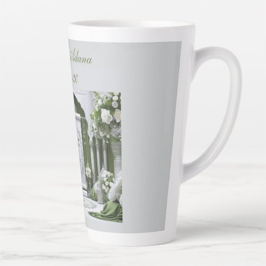 Personalised Islamic Wedding Latte Mok (Rechts)