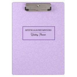 Personalised Lilac Blossom Clipboard Klembord