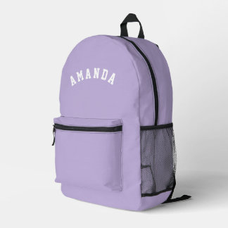 Personalised Lilac Kids Back to School Bedrukte Rugzak