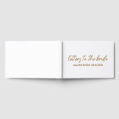 Personalised Linen Cover Letters to the Bride Gues Gastenboek (Volledig)