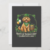 Personalised Lucky Cockapoo St. Patrick's Day Kaart (Voorkant)
