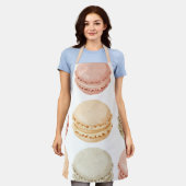Personalised Macaron Apron – Sweet Kitchen Style Schort (Gedragen)