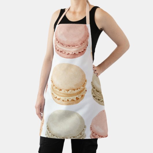 Personalised Macaron Apron – Sweet Kitchen Style Schort (Insitu)