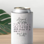 Personalised Married Calendar Date Ceramic Blikjeskoeler