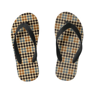 Personalised Mosaic Tile Kinder Teenslippers