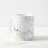 Personalised Mug Gold Veining Effect Custom Mug  Koffiemok (Voorkant links)