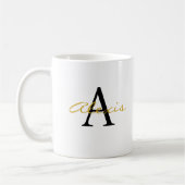 Personalised Mug | Initial and Name Mug | Custom  Koffiemok (Links)