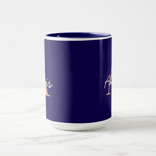 Personalised Mug | Initial and Name Mug | Custom Mok (Midden)