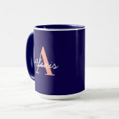 Personalised Mug | Initial and Name Mug | Custom Mok (Voorkant links)