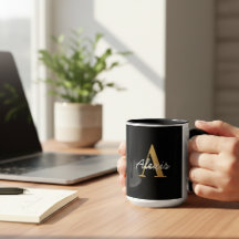 Personalised Mug | Initial and Name Mug | Custom 