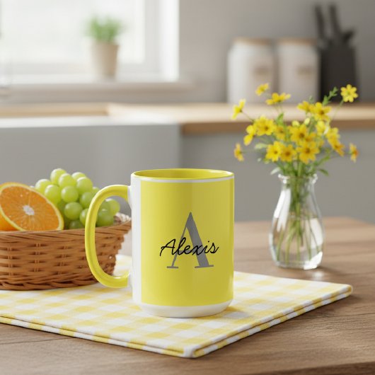 Personalised Mug | Initial and Name Mug | Custom Mok